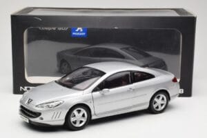 Peugeot 407 Coupe Argent Norev 1:18 184747 Métal Moulé — image 8 sur 8