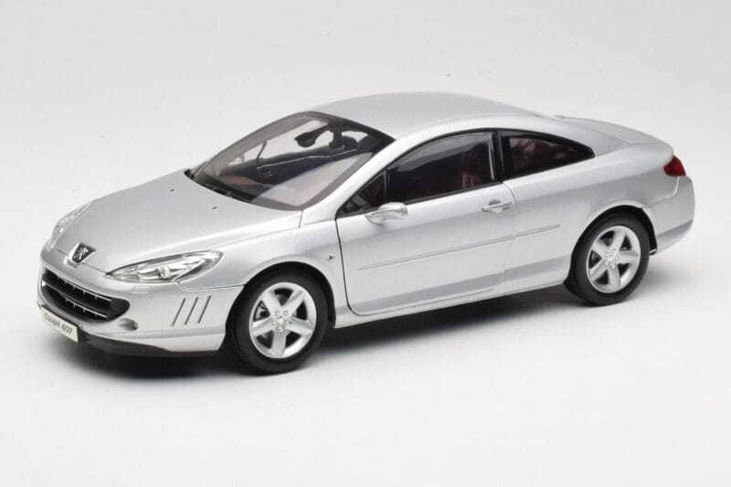 Peugeot 407 Coupe Argent Norev 1:18 184747 Métal Moulé