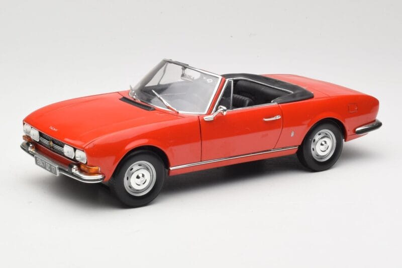 Peugeot 504 Cabriolet Rouge Norev 1:18 184754 Métal Moulé