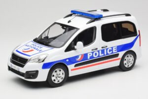 Peugeot Partner Police Bleu Norev 1:18 184891 Métal Moulé