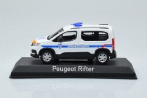 Peugeot Rifter Police Municipale Blanc Norev 1:43 479067 Métal Moulé