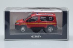 Peugeot Rifter Pompiers Rouge Norev 1:43 479069 Métal Moulé — image 4 sur 4