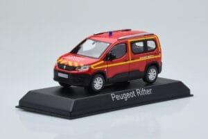 Peugeot Rifter Pompiers Secours Medical Rouge Norev 1:43 479070 Métal Moulé — image 2 sur 4