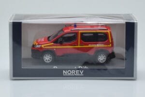 Peugeot Rifter Pompiers Secours Medical Rouge Norev 1:43 479070 Métal Moulé — image 4 sur 4