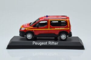 Peugeot Rifter Pompiers Secours Medical Rouge Norev 1:43 479070 Métal Moulé