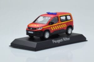Peugeot Rifter Sapeurs Pompiers Rouge Norev 1:43 479071 Métal Moulé — image 2 sur 4