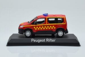 Peugeot Rifter Sapeurs Pompiers Rouge Norev 1:43 479071 Métal Moulé