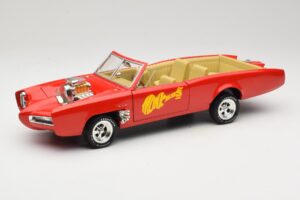 Pontiac GTO Monkeemobile Rouge ERTL 1:18 33150 Métal Moulé