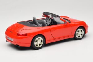 Porsche 911 996 Cabriolet Rouge Mira 1:18 6930 Métal Moulé — image 3 sur 8