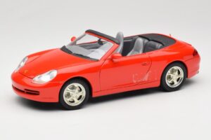 Porsche 911 996 Cabriolet Rouge Mira 1:18 6930 Métal Moulé
