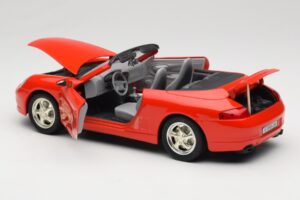 Porsche 911 996 Cabriolet Rouge Mira 1:18 6930 Métal Moulé — image 5 sur 8