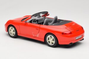 Porsche 911 996 Cabriolet Rouge Mira 1:18 6930 Métal Moulé — image 7 sur 8