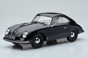 Porsche 356 Noir Norev 1:18 187451 Métal Moulé