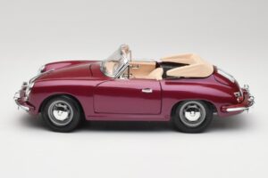 Porsche 356B Cabriolet Aubergine Bburago 1:18 3021-M4 Métal Moulé — image 4 sur 8