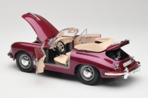 Porsche 356B Cabriolet Aubergine Bburago 1:18 3021-M4 Métal Moulé — image 5 sur 8