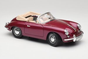 Porsche 356B Cabriolet Aubergine Bburago 1:18 3021-M4 Métal Moulé — image 6 sur 8
