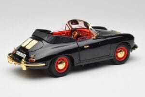 Porsche 356B Cabriolet Noir Bburago 1:18 3031D Métal Moulé — image 3 sur 8