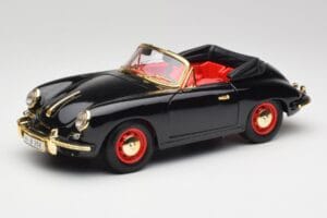 Porsche 356B Cabriolet Noir Bburago 1:18 3031D Métal Moulé