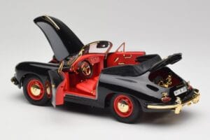 Porsche 356B Cabriolet Noir Bburago 1:18 3031D Métal Moulé — image 5 sur 8