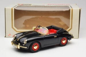 Porsche 356B Cabriolet Noir Bburago 1:18 3031D Métal Moulé — image 8 sur 8