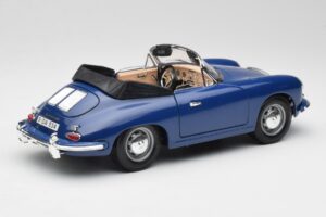 Porsche 356B Cabriolet Bleu Bburago 1:18 3051 Métal Moulé — image 3 sur 8