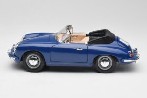 Porsche 356B Cabriolet Bleu Bburago 1:18 3051 Métal Moulé — image 4 sur 8
