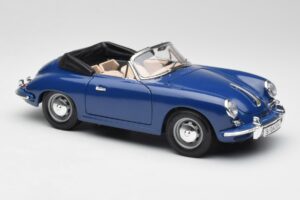 Porsche 356B Cabriolet Bleu Bburago 1:18 3051 Métal Moulé — image 6 sur 8