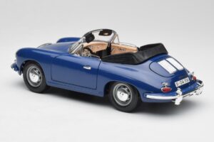 Porsche 356B Cabriolet Bleu Bburago 1:18 3051 Métal Moulé — image 7 sur 8