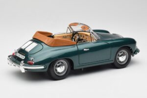 Porsche 356B Cabriolet Vert Bburago 1:18 3051-M1 Métal Moulé — image 3 sur 8