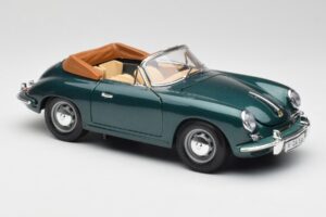 Porsche 356B Cabriolet Vert Bburago 1:18 3051-M1 Métal Moulé — image 6 sur 8
