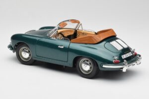 Porsche 356B Cabriolet Vert Bburago 1:18 3051-M1 Métal Moulé — image 7 sur 8
