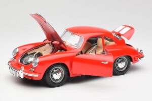Porsche 356B Rouge Bburago 1:18 3021 Métal Moulé — image 2 sur 8
