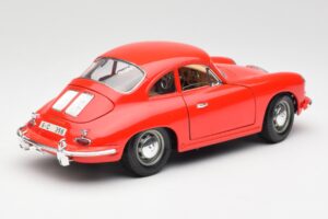 Porsche 356B Rouge Bburago 1:18 3021 Métal Moulé — image 3 sur 8