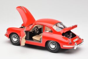 Porsche 356B Rouge Bburago 1:18 3021 Métal Moulé — image 5 sur 8
