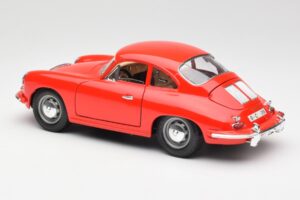 Porsche 356B Rouge Bburago 1:18 3021 Métal Moulé — image 7 sur 8