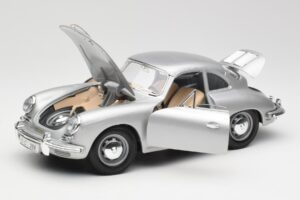 Porsche 356B Argent Bburago 1:18 3021-M1 Métal Moulé — image 2 sur 8