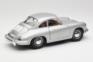 Porsche 356B Argent Bburago 1:18 3021-M1 Métal Moulé — image 3 sur 8