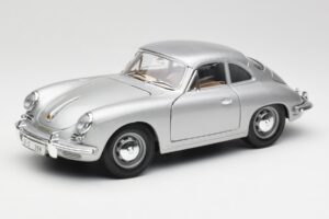 Porsche 356B Argent Bburago 1:18 3021-M1 Métal Moulé