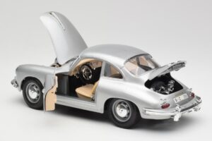 Porsche 356B Argent Bburago 1:18 3021-M1 Métal Moulé — image 5 sur 8
