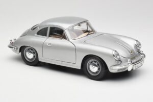 Porsche 356B Argent Bburago 1:18 3021-M1 Métal Moulé — image 6 sur 8