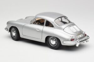 Porsche 356B Argent Bburago 1:18 3021-M1 Métal Moulé — image 7 sur 8