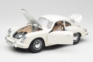 Porsche 356B Blanc Bburago 1:18 3021-M3 Métal Moulé — image 2 sur 8