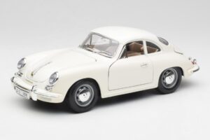 Porsche 356B Blanc Bburago 1:18 3021-M3 Métal Moulé