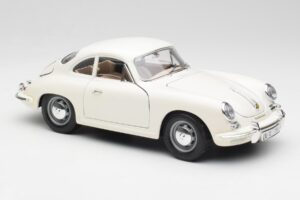 Porsche 356B Blanc Bburago 1:18 3021-M3 Métal Moulé — image 6 sur 8