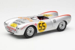 Porsche 550-1500 RS Spyder #55 H. Herrmann Carrera Panamericana 1954 AUTOart 1:18 85470 Métal Moulé