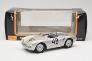 Porsche 550A Spyder #48 Sports Prototype 1955 Maisto 1:18 50341 Métal Moulé — image 8 sur 8