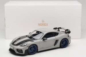 Porsche 718 Cayman 982 GT4 RS Weissach Package Chalk Norev 1:18 187253 Métal Moulé — image 8 sur 8