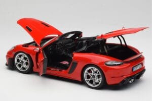 Porsche 718 Spyder RS Guards Red Norev 1:18 187271 Métal Moulé — image 5 sur 8