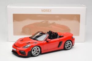 Porsche 718 Spyder RS Guards Red Norev 1:18 187271 Métal Moulé — image 8 sur 8