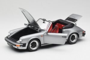 Porsche 911 930 Carrera 3.2 Cabriolet Gris Métallisé Minichamps 1:18 100063034 Métal Moulé — image 2 sur 8